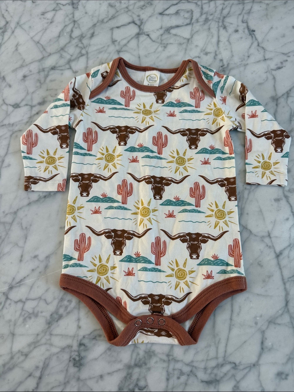 Tesa Babe Western Country Onesie Sz 6-12 Mo NWOT